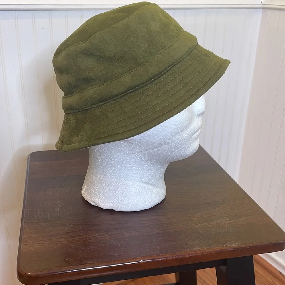 Morgan & Taylor ladies Indigo bucket hat. 58 CM/ 22.8 inches. Olive green